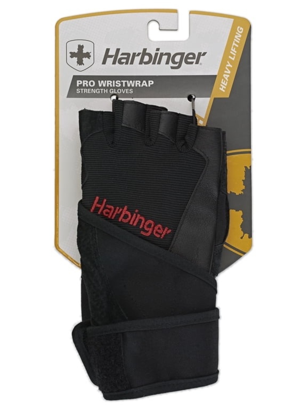 Harbinger Pro Wristwrap Gloves Black XL